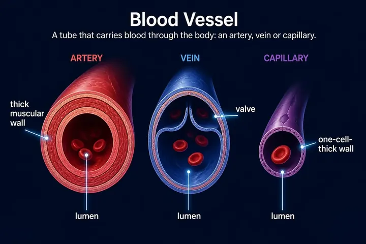 blood vessel — picture meaning