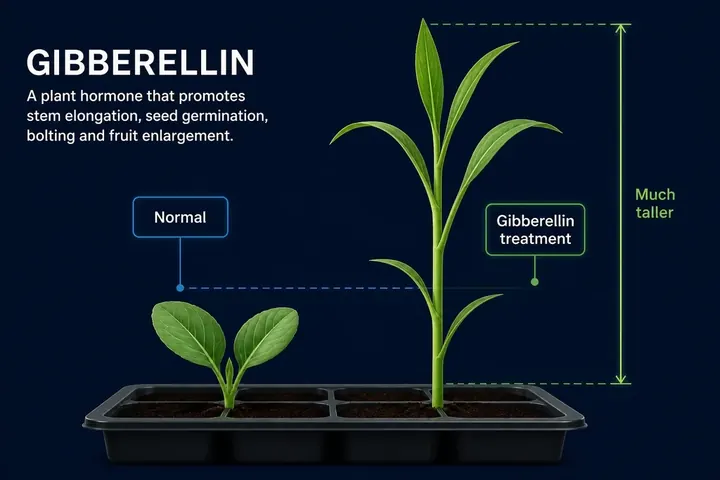 gibberellin — picture meaning