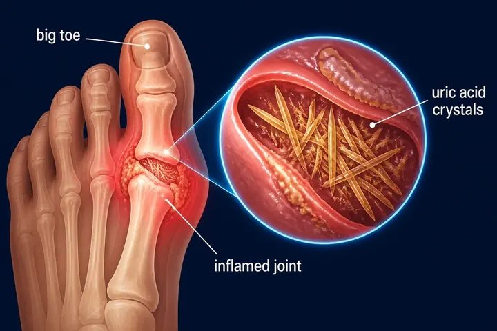 gout — picture meaning