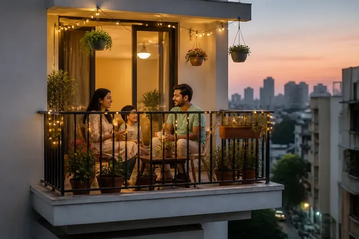 balcony — picture meaning