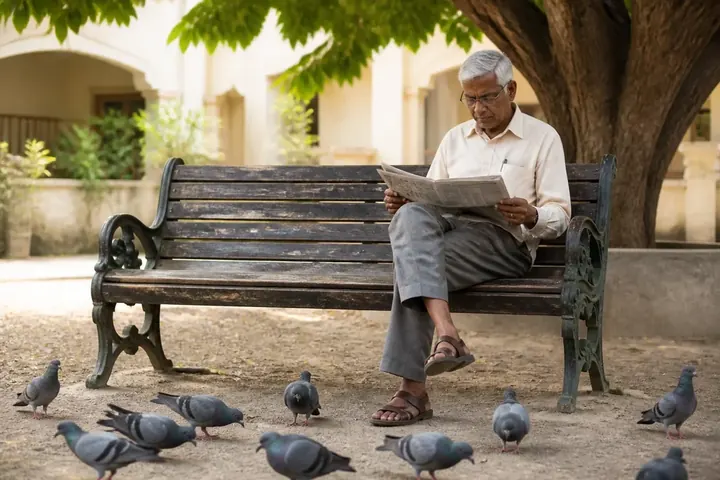 bench — picture meaning