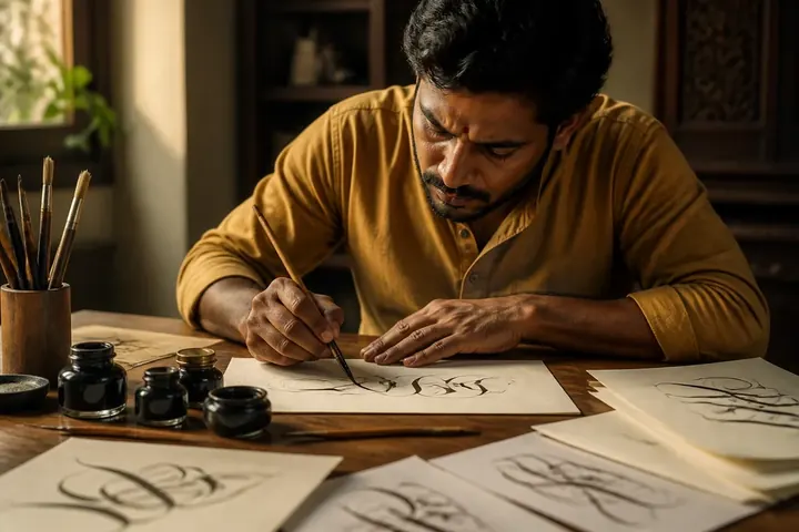 calligraphy — picture meaning