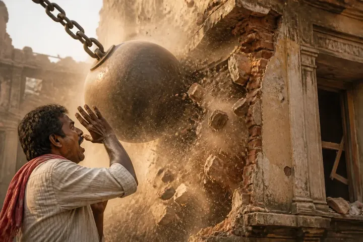 demolish — picture meaning