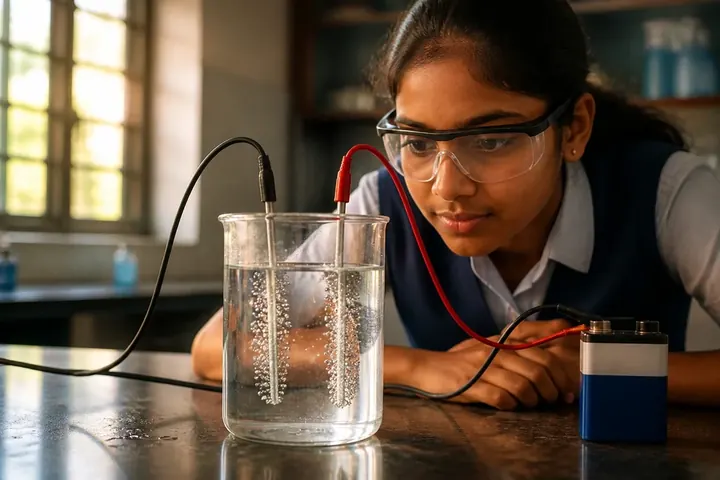 electrolysis — picture meaning