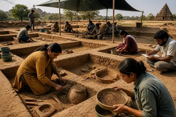 excavate in Everyday English