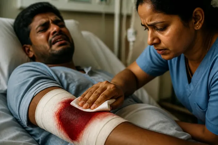 hemorrhage — picture meaning