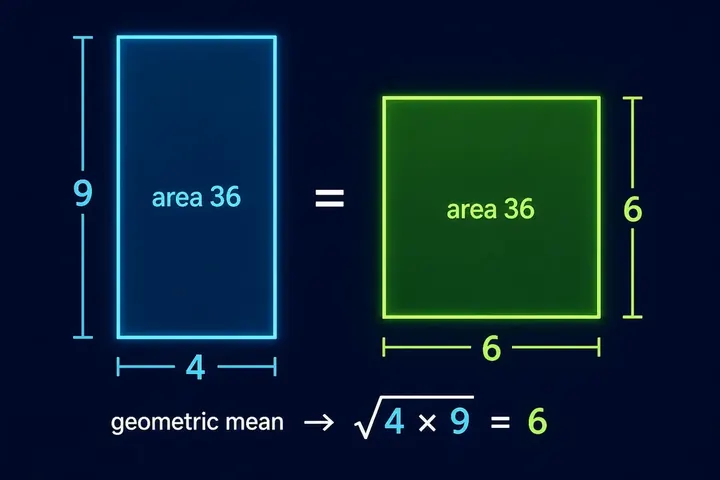 geometric mean — picture meaning
