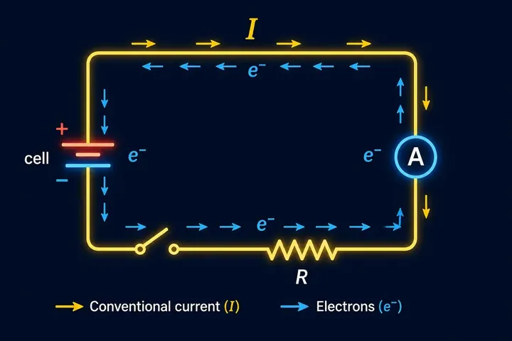 current electricity — picture meaning