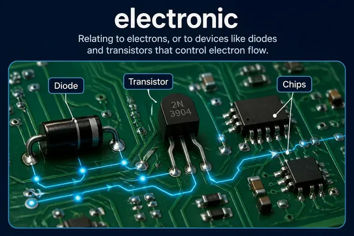electronic — picture meaning